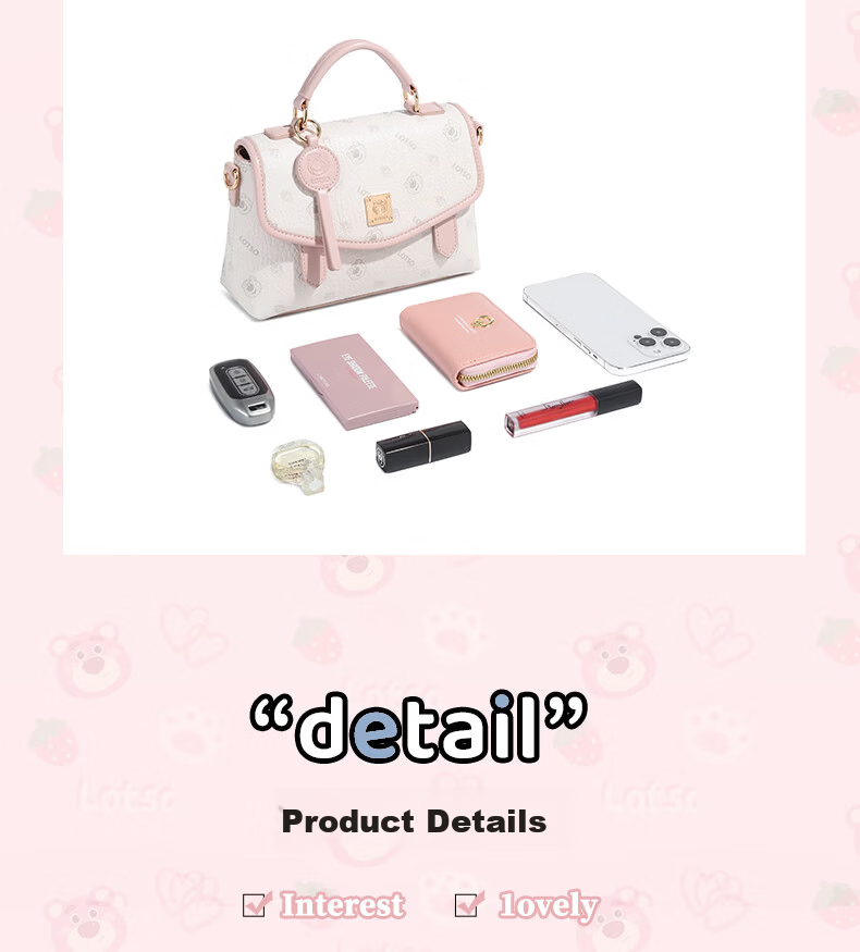 Disney 2026 Strawberry Bear Collaboration Crossbody Bag for Women - 3.8 Goddess Festival Birthday Gift 8