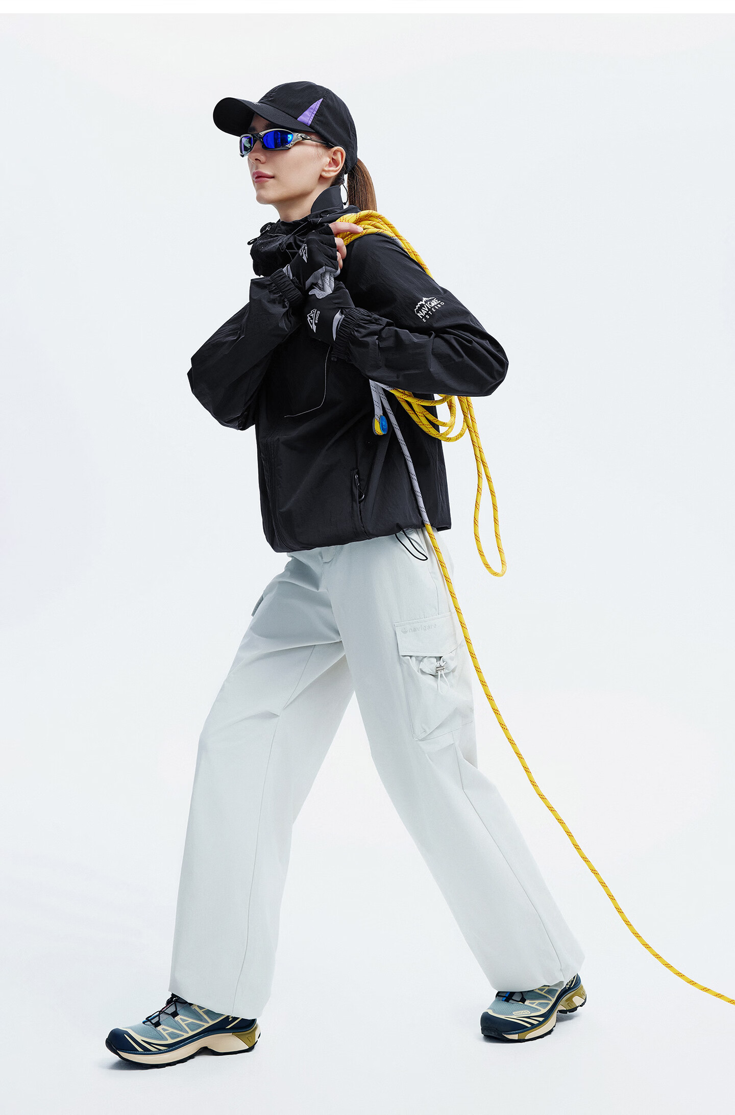NVG·YOUNG Small Sailboat [Fashion Week Edition] Women's Lightweight Breathable Hooded Jacket Summer Outdoor Water-Repellent Mountaineering Coat 25