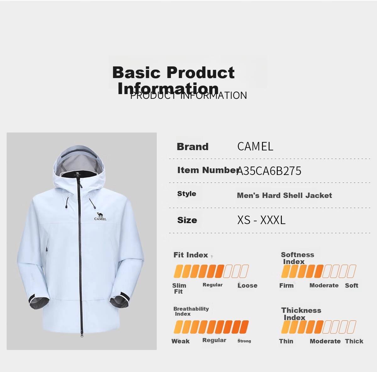 CAMEL (CAMEL) [Toray DX] King Kai Armor ULTRA 3L Hard Shell Single Jacket Series PRO Waterproof Men's B275 Jacket 20