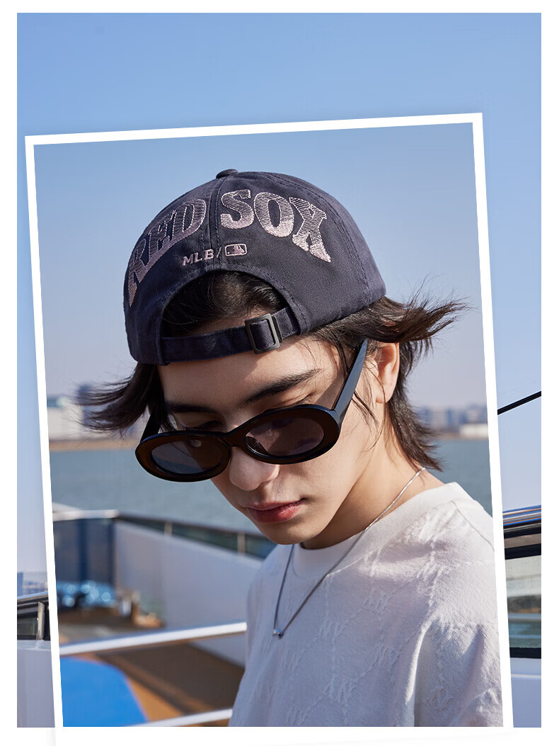 MLB Soft Top Baseball Cap Unisex Zhang Ruonan Style 38 Goddess Festival Gift 3ACPB076N-50BKS-F 5