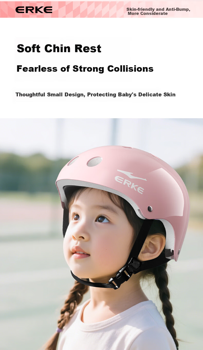 Hongxing Erke Kids Roller Skating Protective Gear Helmet Bicycle Riding Anti-Fall Full Set Balance Bike Ice Skating Skateboard Protective Equipment 5