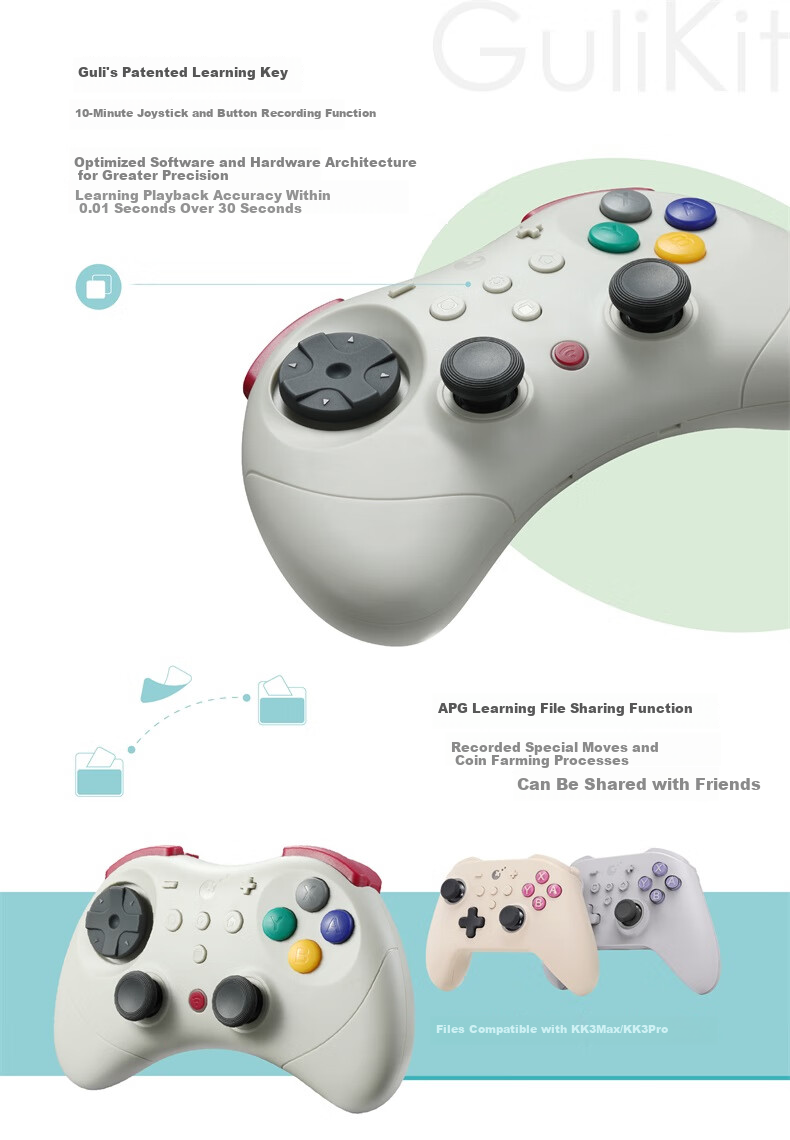 GuliKit Guli Elf 2 Game Controller for Switch 2 One-Key Wake Wireless Bluetooth Symmetric PC Android iOS Nintendo NS2 Zelda Genshin Xbox 17
