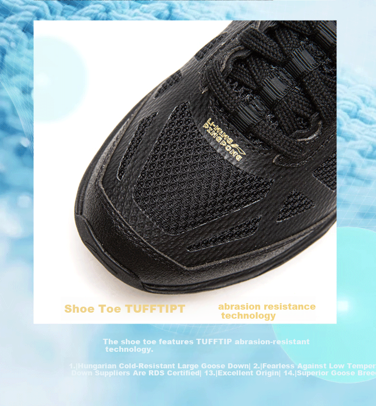 LI-NING Table Tennis Shoes Unisex Training Competition Breathable Shock Absorption Professional New Model 8