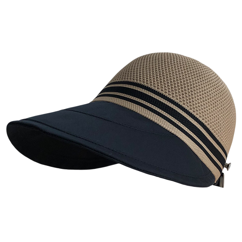 HAOGUAN Large Brim Duckbill Fisherman Hat for Women Summer Hollow Breathable Sunshade UV Protection Cycling Sun Hat