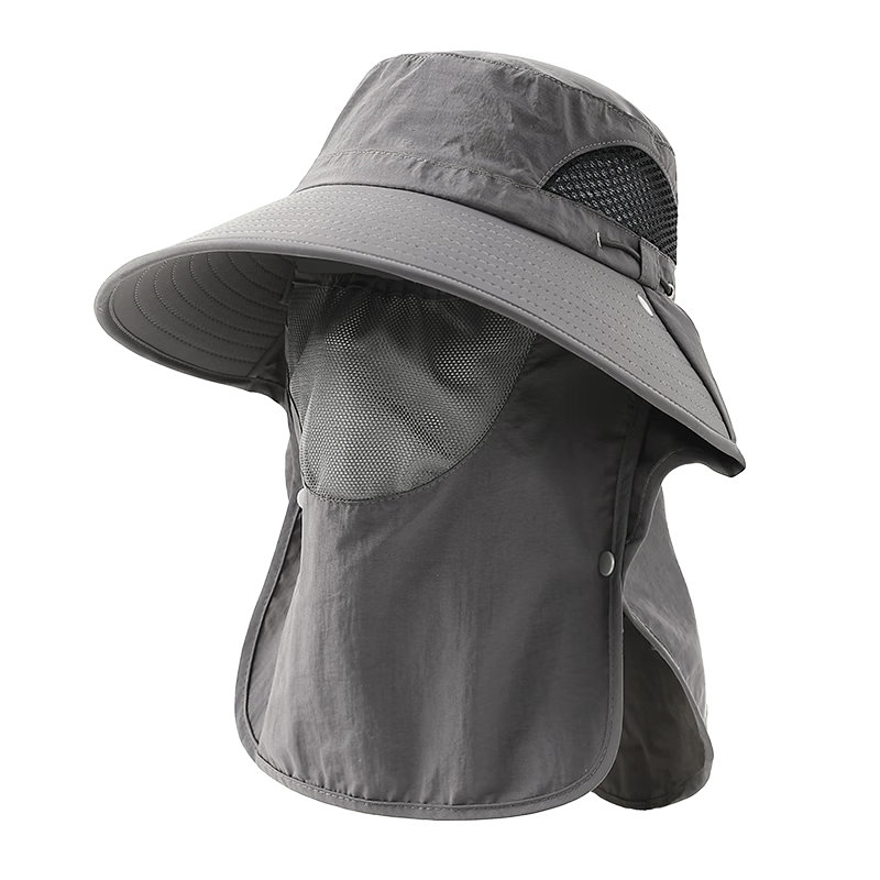 DUSENNA Women's Sun Protection Hat Detachable Neck Cover Outdoor Summer UV Protection Face Shield Hat