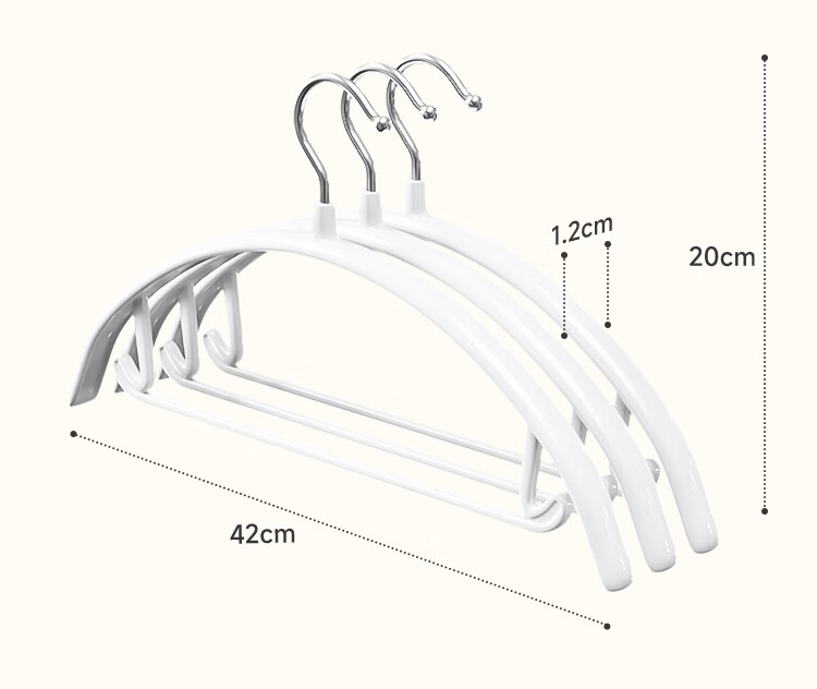 Jiabangshou Non-Marking Non-Slip Clothes Hangers Rainbow Wave Design 4-Pack for Balcony and Bedroom, Wet and Dry Use 11