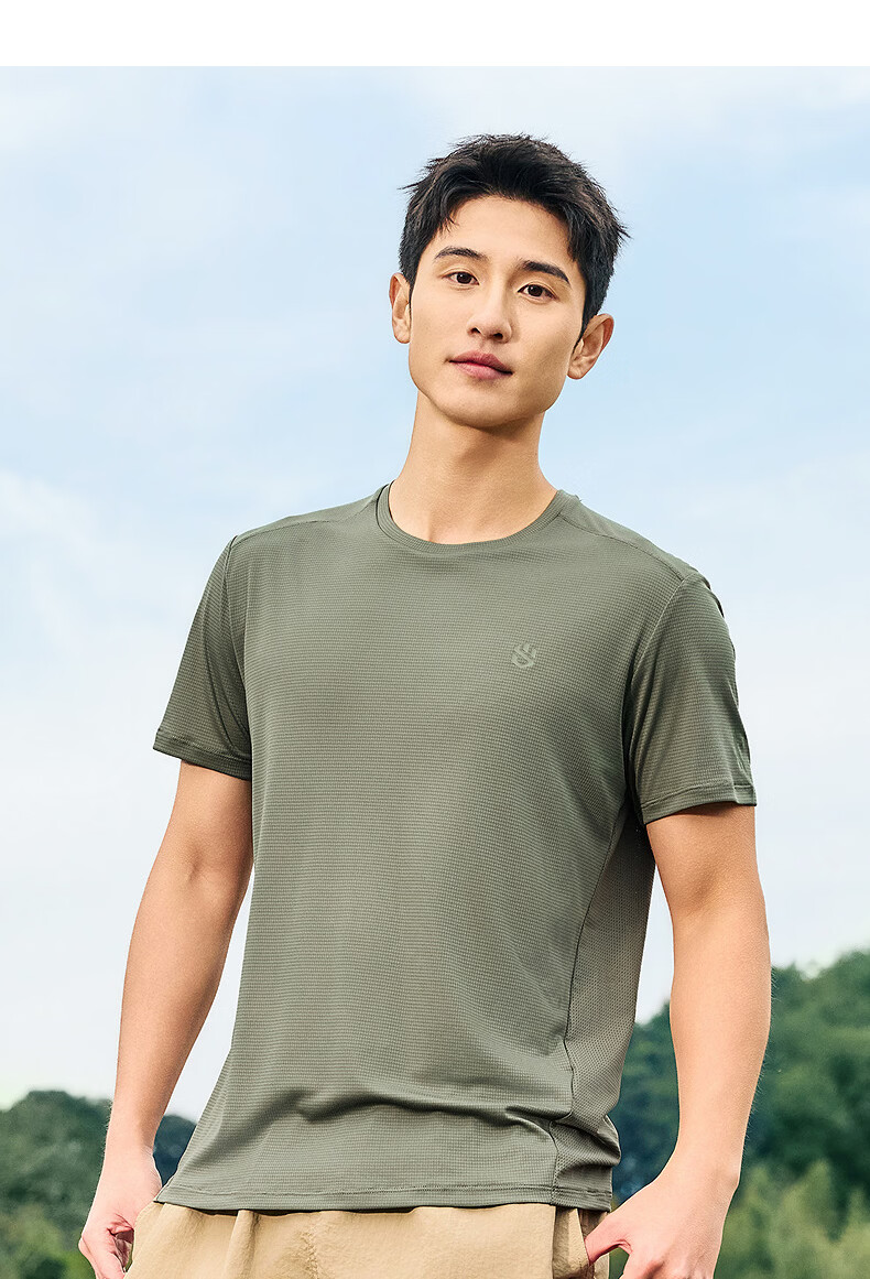 Jordan Men's Short Sleeve T-Shirt 2026 Summer Moisture-Wicking Quick-Dry Casual Workwear Sports Outdoor Top 19