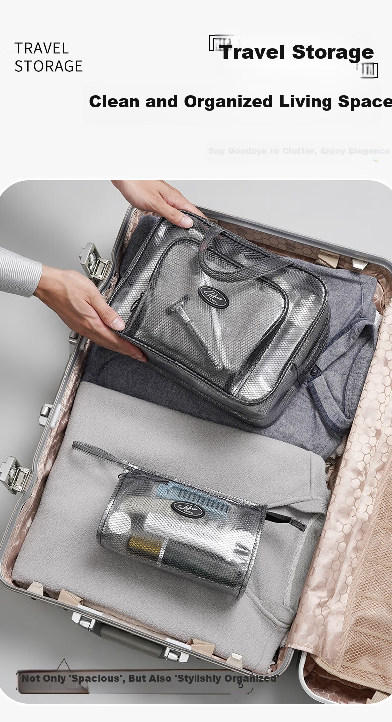 LOHAS Travel Men's Toiletry Bag Wet and Dry Separation Swimming Bath Makeup Storage Waterproof High-End Travel Business Trip Bag 9