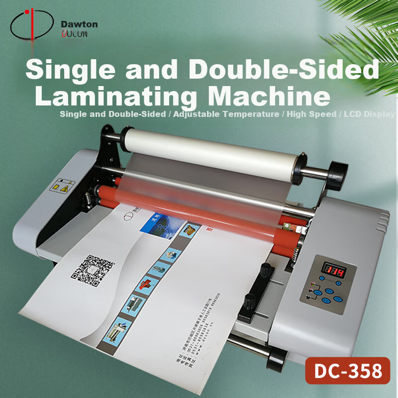 DOCON DC-358 Laminating Machine Thermal Laminator Electronic Temperature Control Single and Double-Sided Laminator 350mm