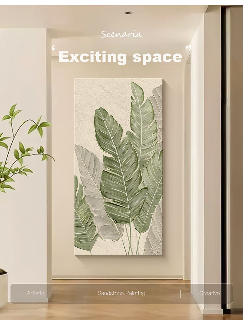 Haojiubujian, Jizhaokinshan Living Room Decorative Painting, Landscape Painting, Simple And Elegant Sofa Background Wall Hanging Picture, 2025 New Style Mural 6