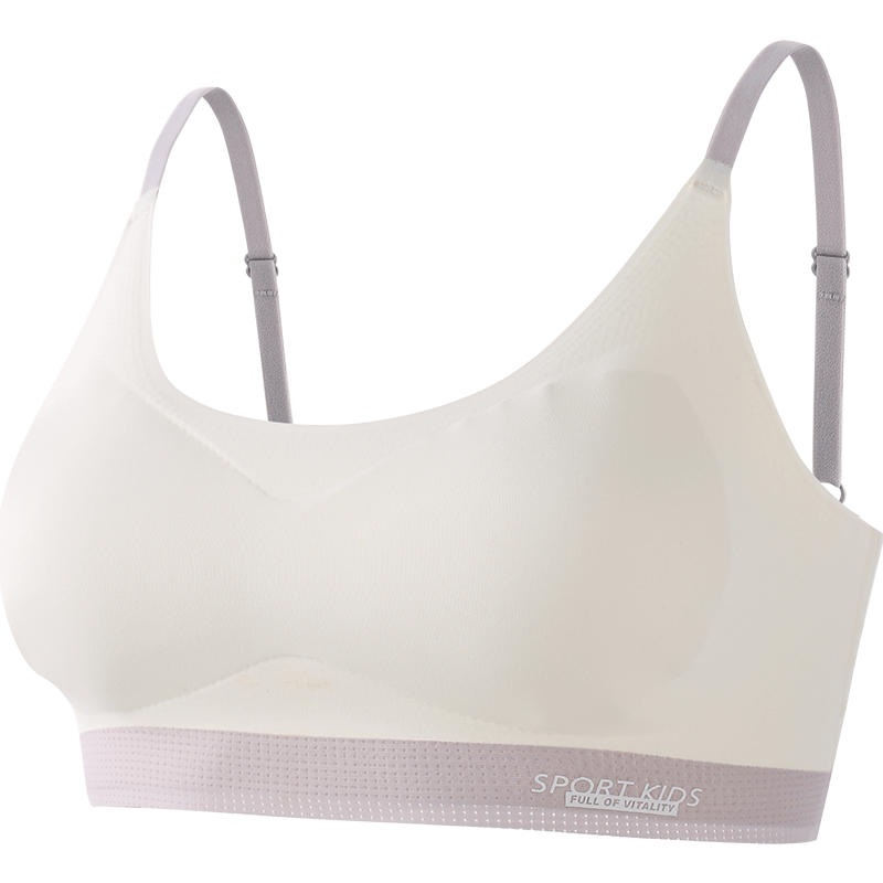 Bingxue Kapok Girls' Underwear Development Period 12-18 Years Old Junior and Senior High School Girls' Bra Children's Vest Sports Anti-Exposure