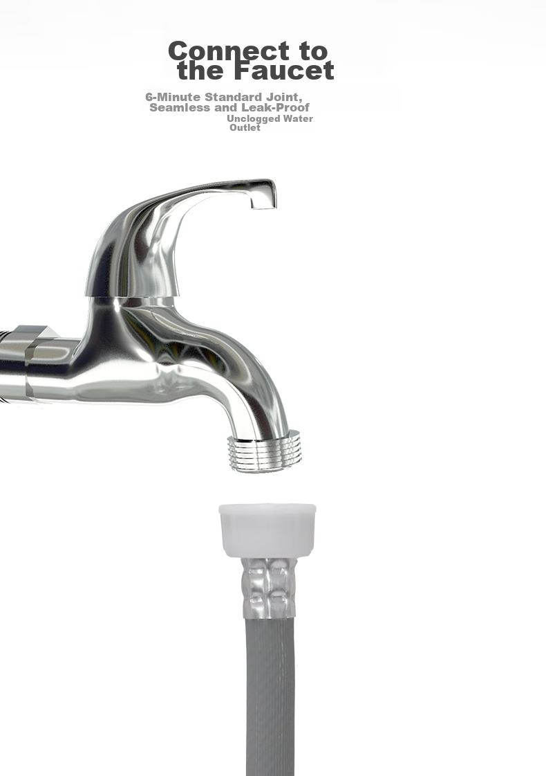 Yeebarle Washing Machine Inlet Hose, Siemens And Bosch Imported Washing Machine And Dishwasher Dedicated Extended Water Inlet Hose, European 6-Point Threaded Flexible Hose Accessory, 1 Meter 7031 3