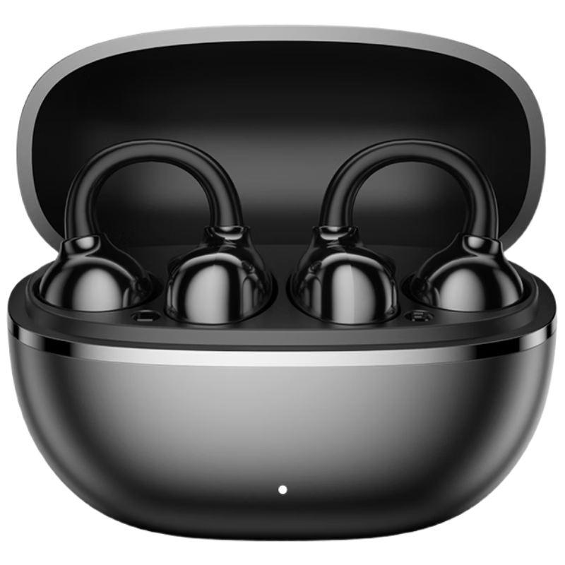 MICROKIA 2026 Latest Model Harman Kardon Level AI Bone Conduction Bluetooth Ear Clip Open Wireless Sports Running Sweatproof Noise Cancelling Ear-Hanging Long Battery Life