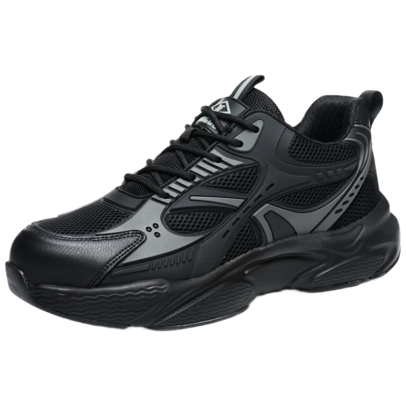 Dinggu Safety Shoes for Men, Steel Toe Anti-Smashing And Puncture-Resistant Work Boots for Construction Sites JD1573hei44