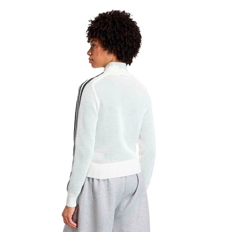 Adidas Originals Women's CROCHET TT Knit Jacket KC6496 White XL 2