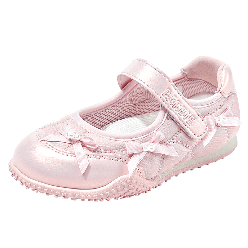 Barbie Girls' Spring Summer Low-Cut Casual Shoes Princess Style Student Running Sports Shoes DA7138 Size 32 Pink