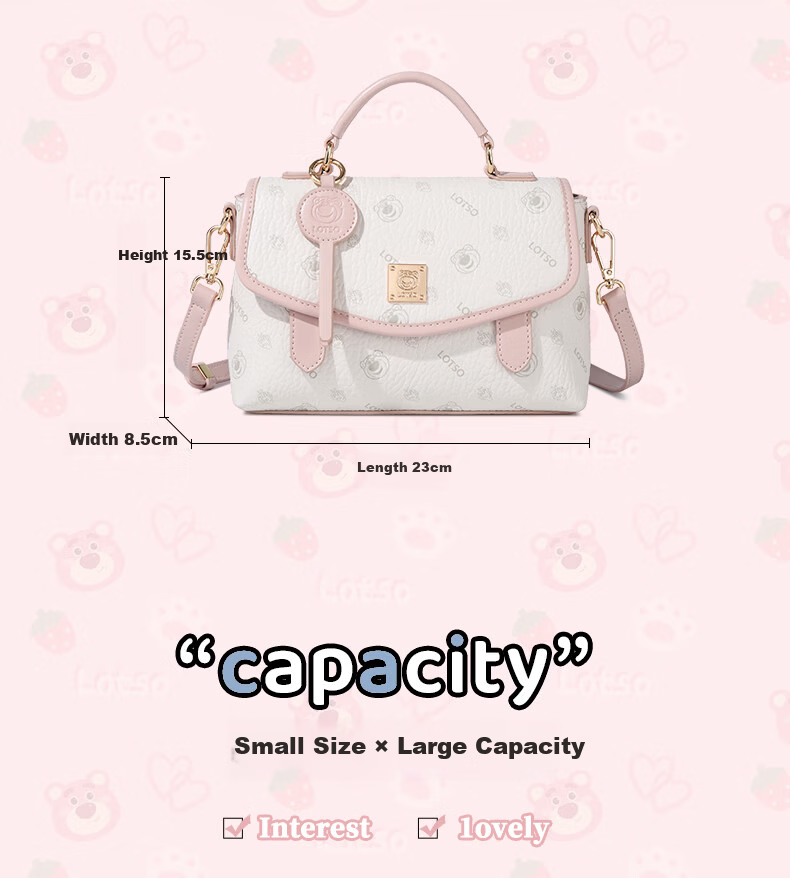 Disney 2026 Strawberry Bear Collaboration Crossbody Bag for Women - 3.8 Goddess Festival Birthday Gift 6