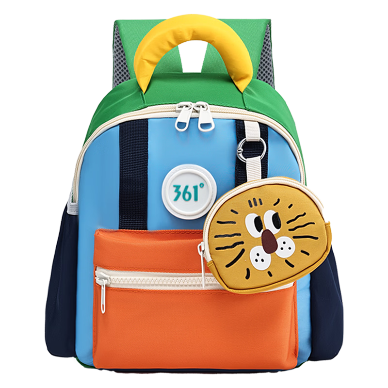 361° Kindergarten Backpack Lightweight Outdoor Kids Small Schoolbag Spring Autumn Double Shoulder Bag for Boys and Girls Elementary School Tutoring Bag