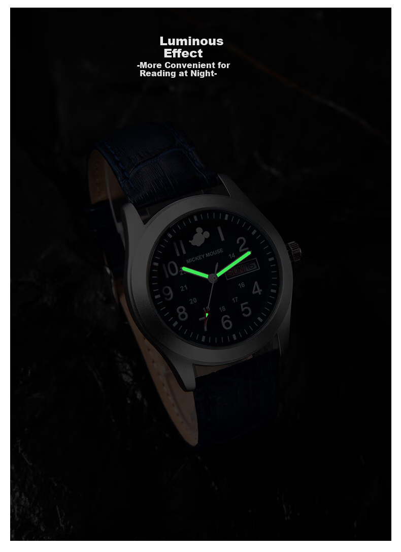Disney Kids Watch Boys Middle School Teen Sports Trendy Waterproof Wristwatch 12