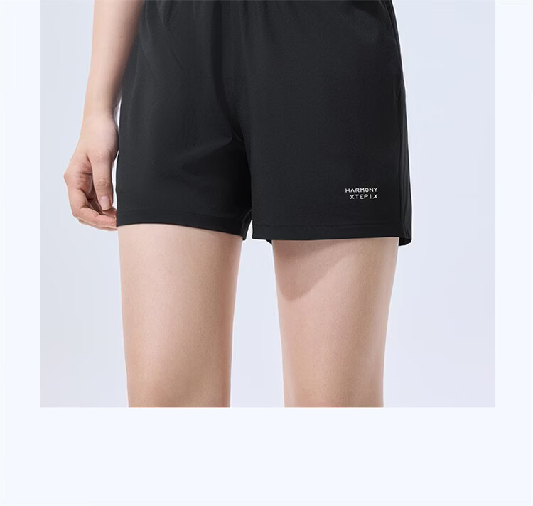 Xtep Women's Summer Breathable Moisture-Wicking Quick-Dry Running Fitness Outdoor Training Cooling Sports Shorts 21