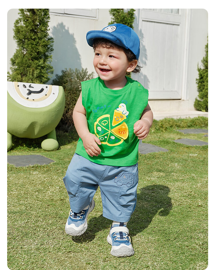 Balabala Baby Sleeveless T-Shirt Vest Girls Boys Infant Clothing 2026 New Summer Cotton Soft Top 24