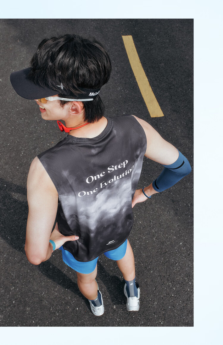 Xtep 2000KM FUN Sports Vest Men's Quick-Dry Breathable Running Fitness Outdoor Training Sleeveless Innerwear 12