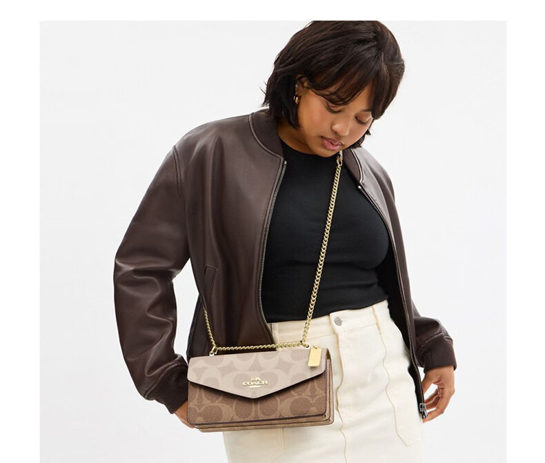 COACH KLARE Classic Logo Women's Shoulder Crossbody Envelope Bag 4