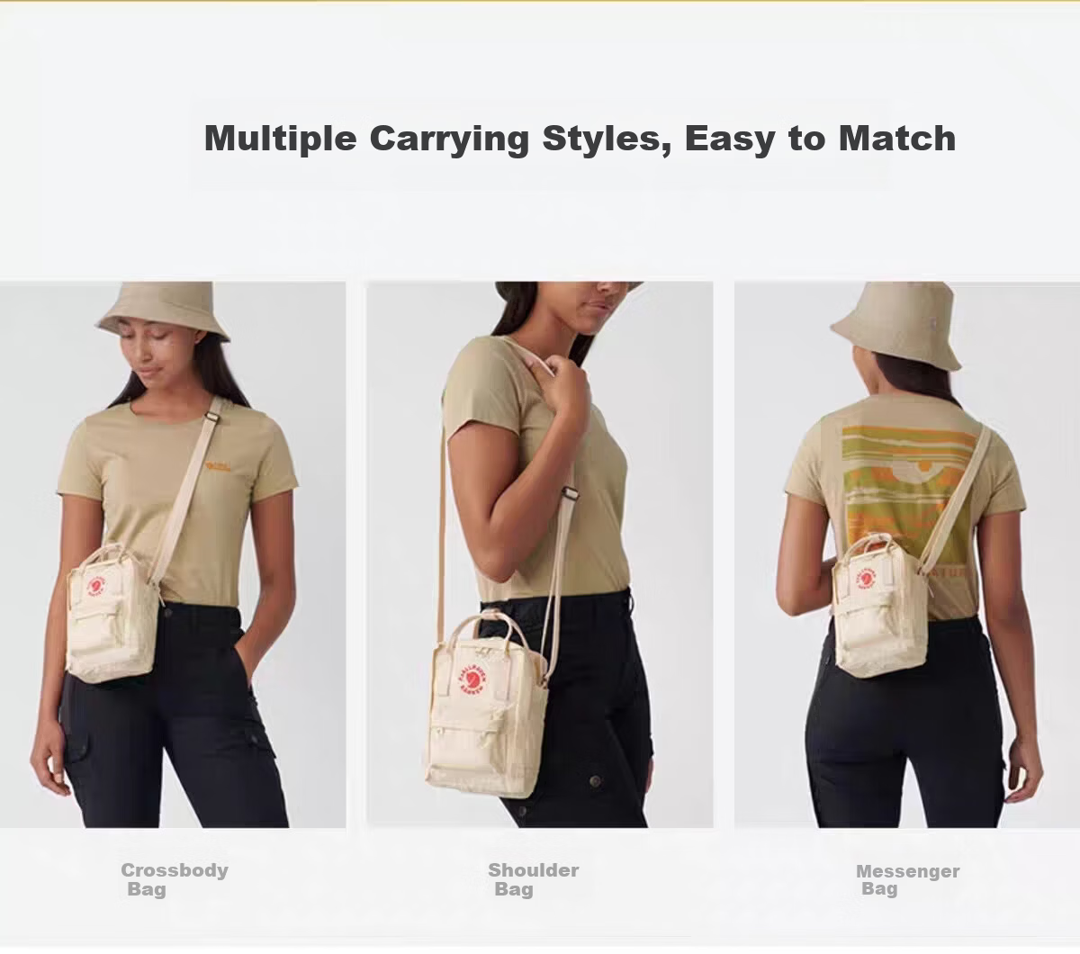 Fjällräven Kanken Sling Crossbody Bag for Men and Women 23797-115 Oak Color 2.5L 6