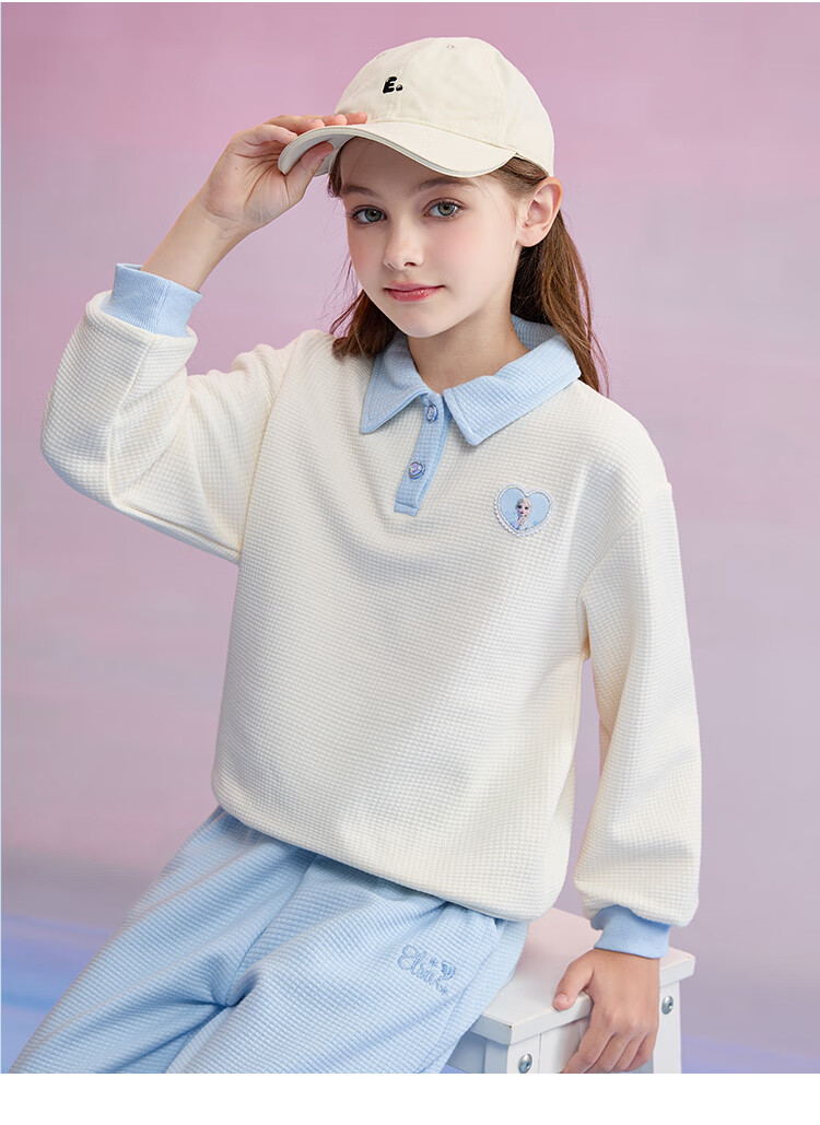 Disney Girls' Sports Set Spring Autumn 2026 New Stylish Sweatshirt and Pants Big Kids Girls' Clothing Spring Outfit 10
