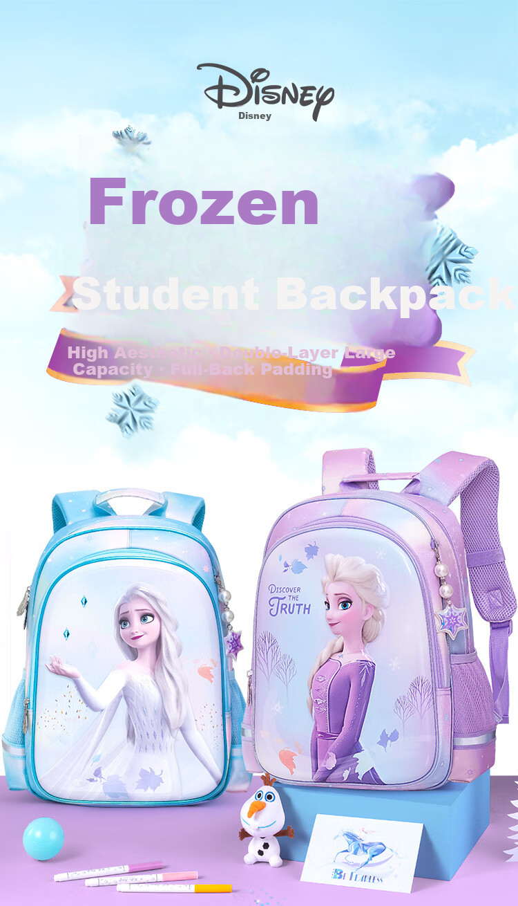 Disney Backpack Set for Elementary Students Grades 1-3 with Deluxe Stationery and Insulated Water Bottle School Supplies Gift 1