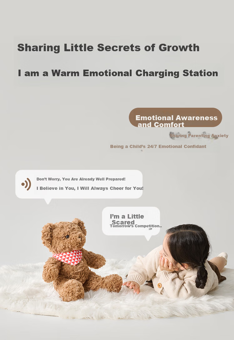 JD Jingzao AI Plush Toy Children's Toy JoyInside Smart AI Chat Robot New Year Gift Round Moon Bear 10