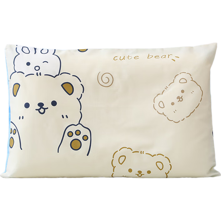 Jinhao 100% Cotton Pillowcase Pair Pure Cotton Antibacterial Pillow Covers for Student Dormitory 48*74cm*2