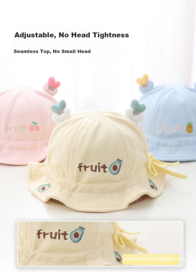 Benaxi Baby Hat Spring and Autumn Thin Style Unisex Infant Newborn Fisherman Sunshade Sun Protection Summer Hat 5