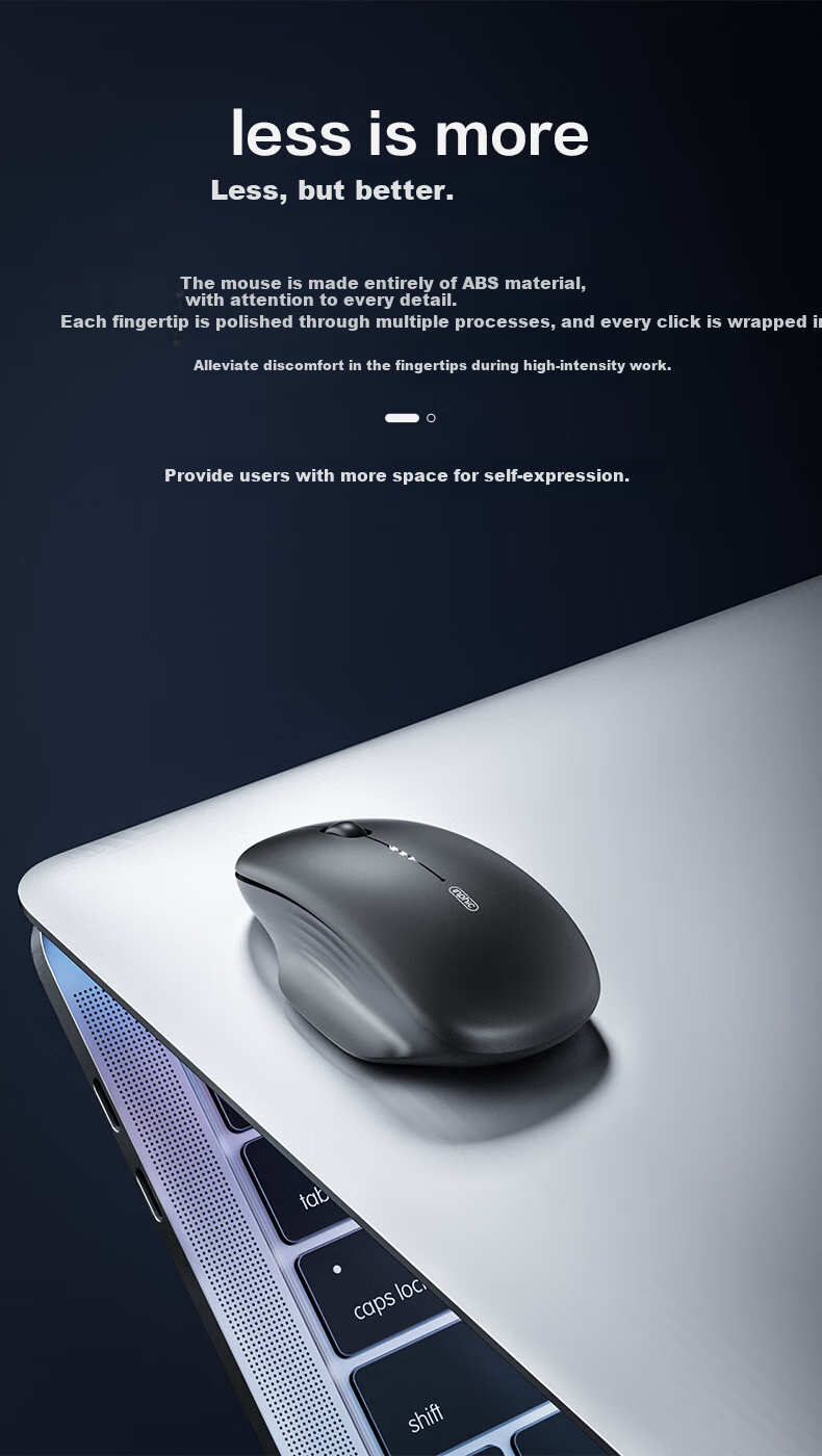 INPHIC M1 Second Generation Rechargeable Wireless Mouse Silent Office Asymmetric Ergonomic Grip Battery Display Universal for Laptop 2.4G Wireless White Apricot 10