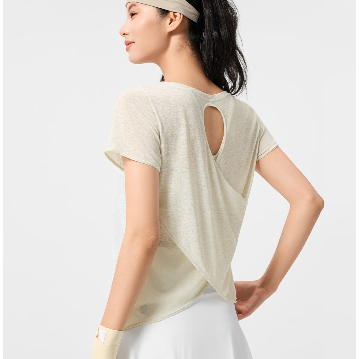 361° Loose Fit Lightweight Yoga Short Sleeve Breathable Quick-Dry Sports Top Slimming Pilates T-Shirt 7