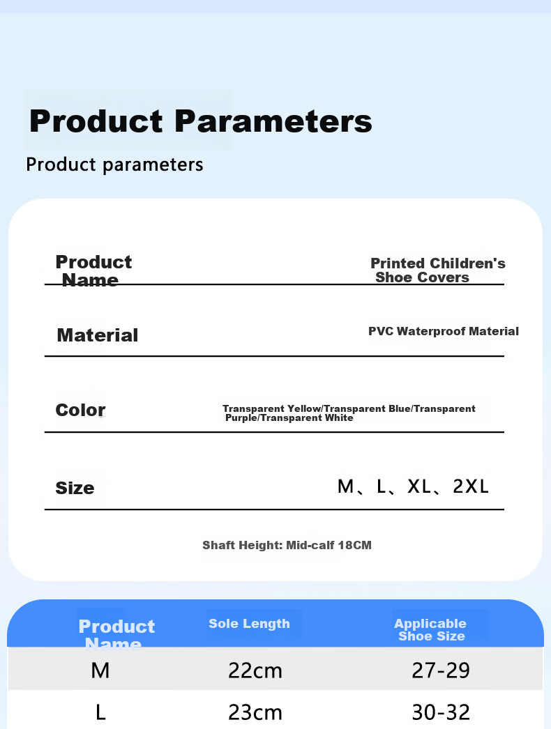 Qihaiqiu Children's Rain Shoe Covers Unisex Mid-High Anti-Slip Wear-Resistant Thickened Waterproof Storm Boots Astronaut XXL 8