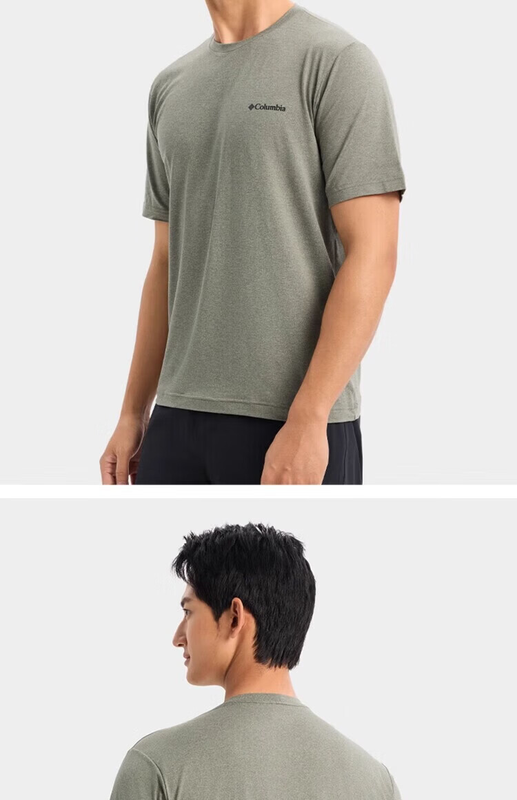Columbia Men's Spring Summer Outdoor Moisture-Wicking Stretch Breathable Quick-Dry Short Sleeve T-Shirt AE5545 003 M 11