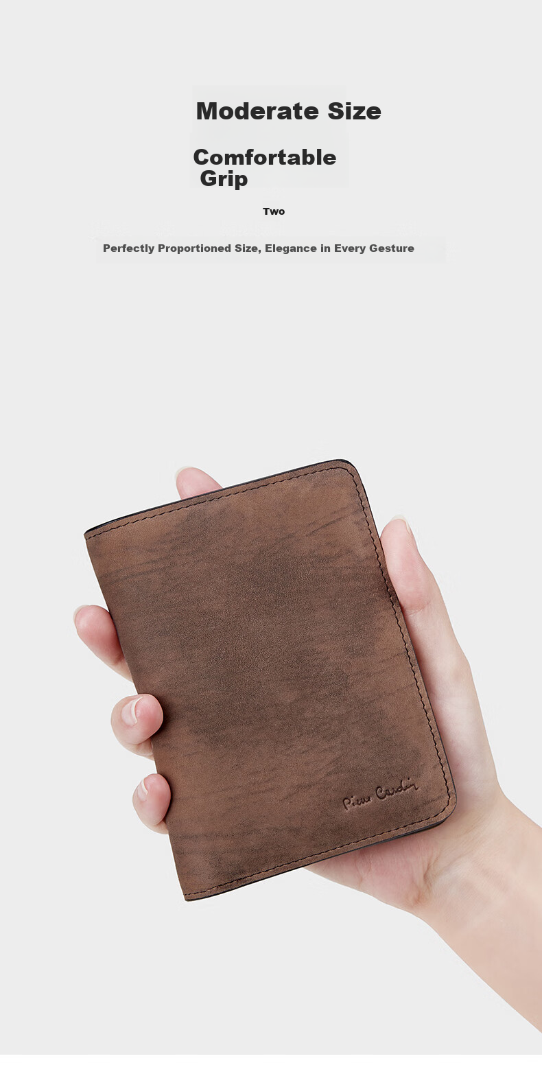 Pierre Cardin Men's Wallet, Short Style, Large Capacity, Multi-Card Slots, Fashionable Business Leather Wallet, Gift Box, Birthday Present for Me 6