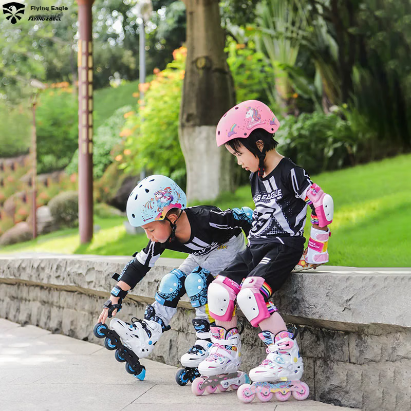 Feiying Kids Roller Skating Protective Gear Helmet Set - Safety Pads for Ice Skating, Skateboarding, Skiing, Balance Bikes, and Bicycles 29