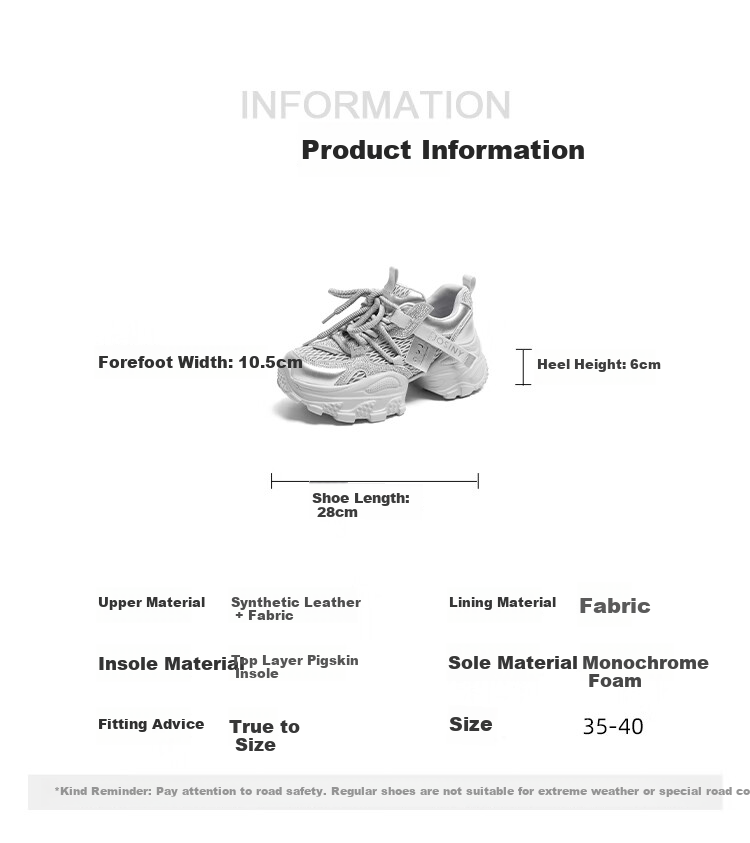 Zhuoshini Women's Thick Sole Dad Sneakers 2025 New Autumn Slimming Sports Casual Shoes Height Increasing Silver Size 39 4