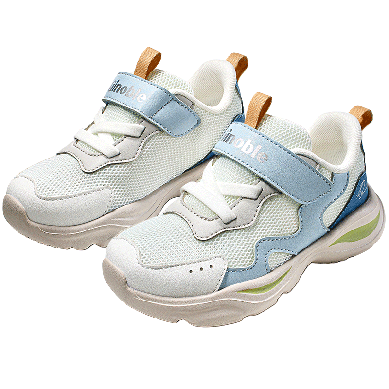 Ginoble 2026 Summer Kids Breathable Mesh Walking Shoes for Toddlers 1-5 Years Unisex GW1881 Cotton White