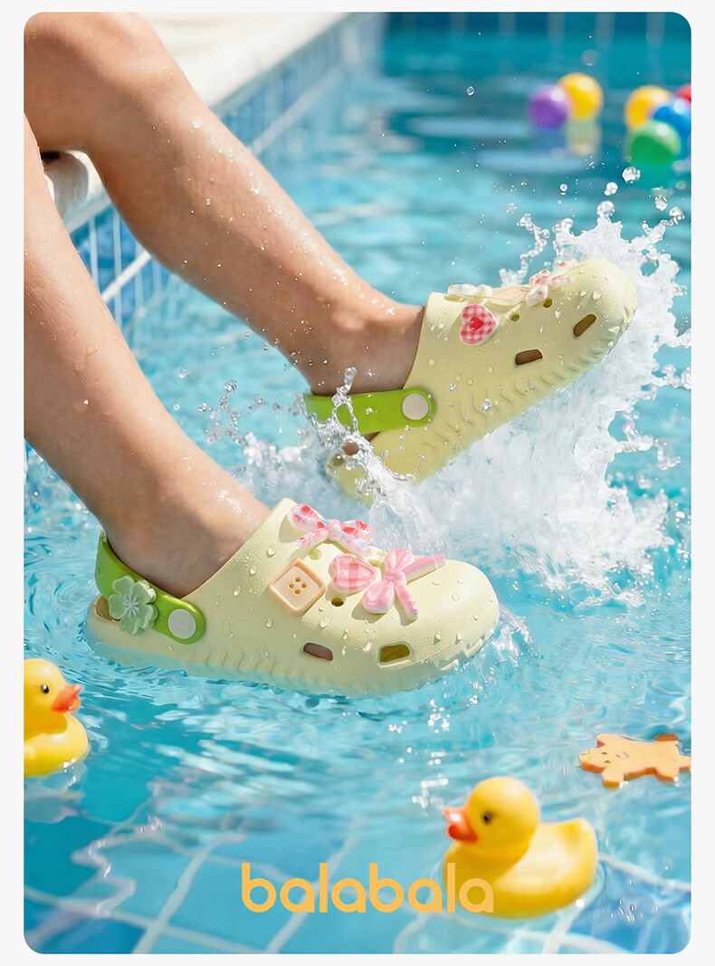 Balabala Girls' Summer Hollow Out Sandals Princess Breathable Outdoor Beach Slippers for Toddler and Big Kids 9
