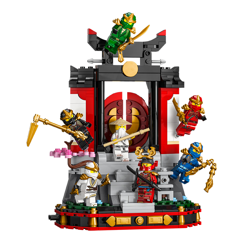 LEGO Ninjago 71866 15th Anniversary Ninja Dojo Display Stand Kids Toy Gift Valentine's Day Decoration