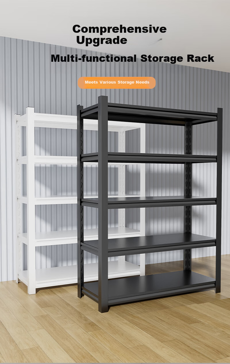 Storage Goods Rack Multi-Layer Shelving Unit Home Warehouse Floor Storage Organizer Balcony Iron Bookshelf Express Supermarket Cabinet 1