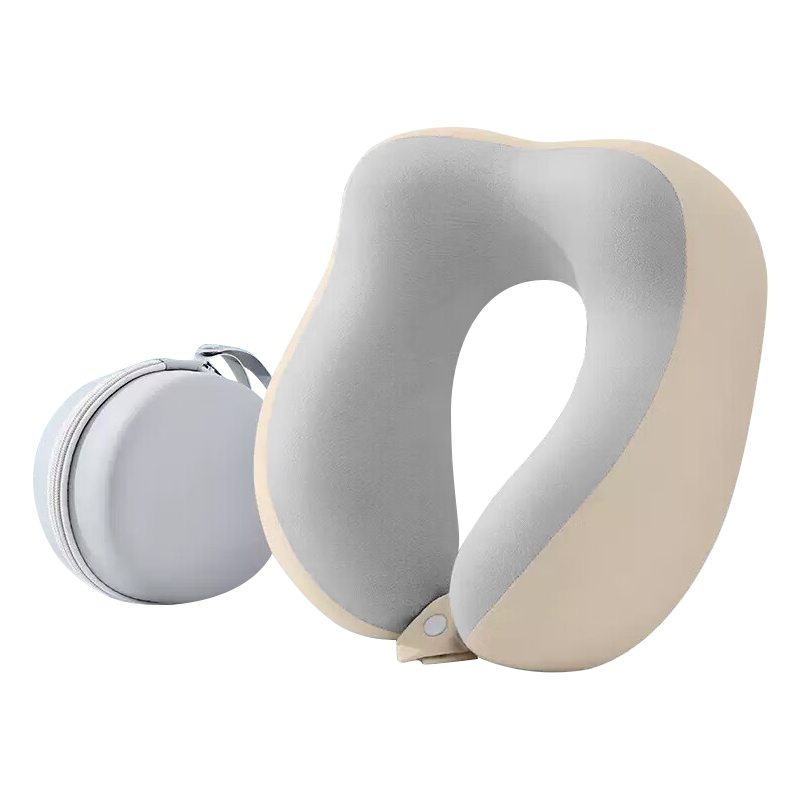 JAJALIN Memory Foam U-Shaped Travel Neck Pillow Portable U-Shaped Cervical Pillow for Airplane Sleeping
