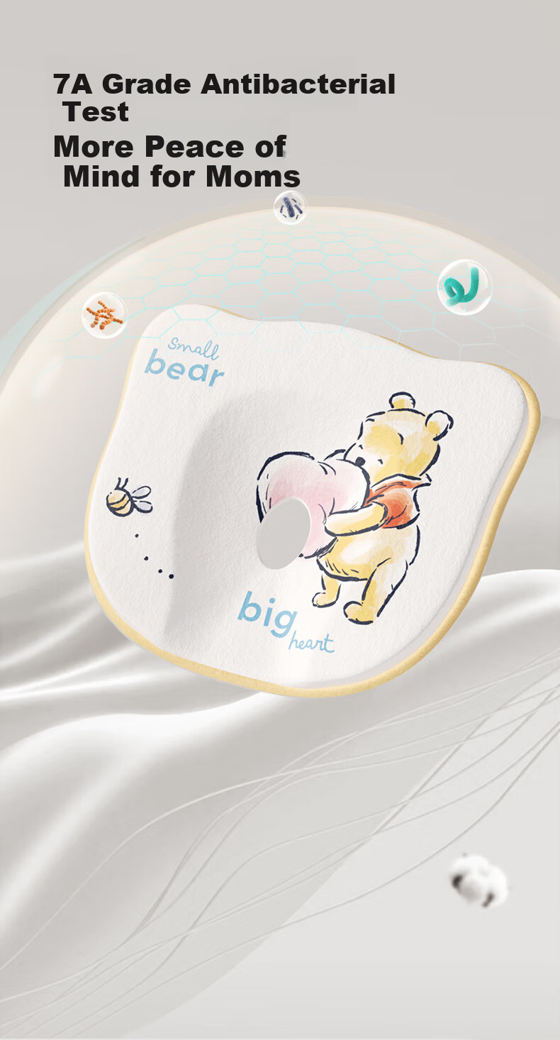 Disney Infant Head Shaping Pillow 0-6 Months Newborn Anti-Flat Head Correction Sleep Pillow for 1 Year Old Baby 7