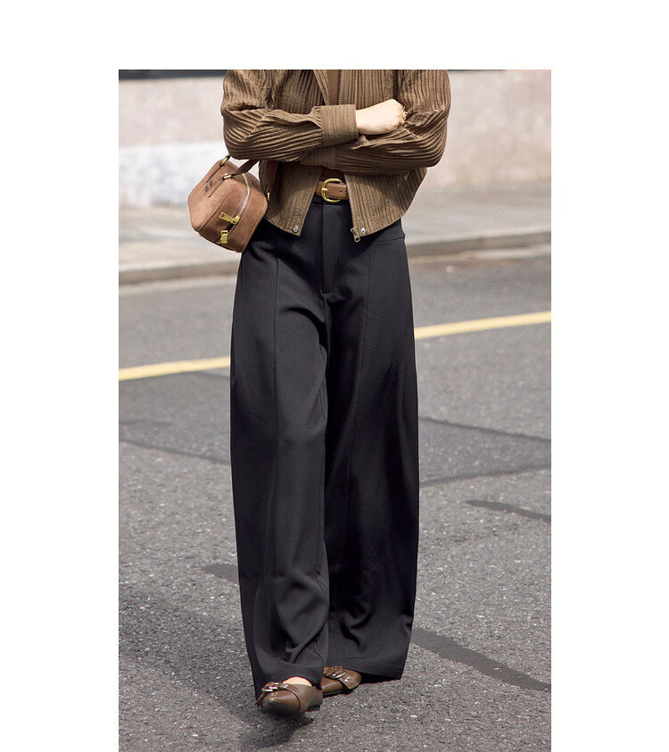 MT Relaxed Fit Lazy Pants Autumn Fashion Patchwork Loose Concealing Comfortable Women's Casual Trousers 9