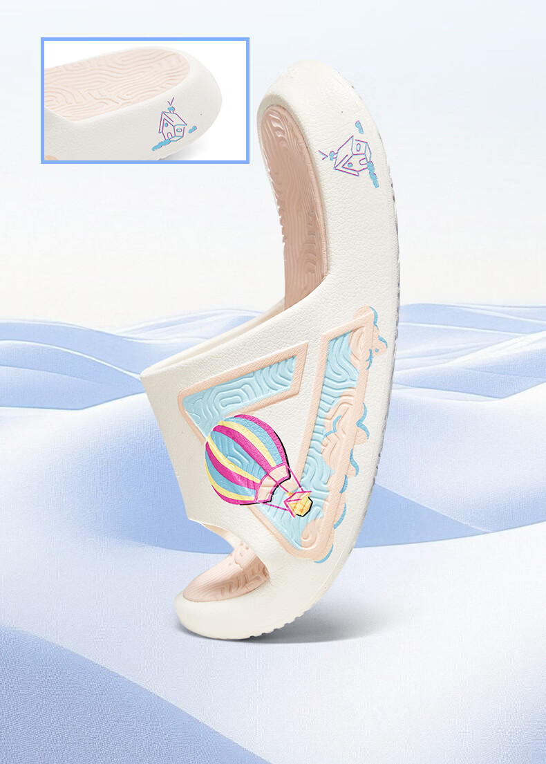 PEAK Taiji [J/P Slipper Lab] Sports Slippers Summer Sandals Thick Sole Soft Elastic Beach Shoes DL2620291 34