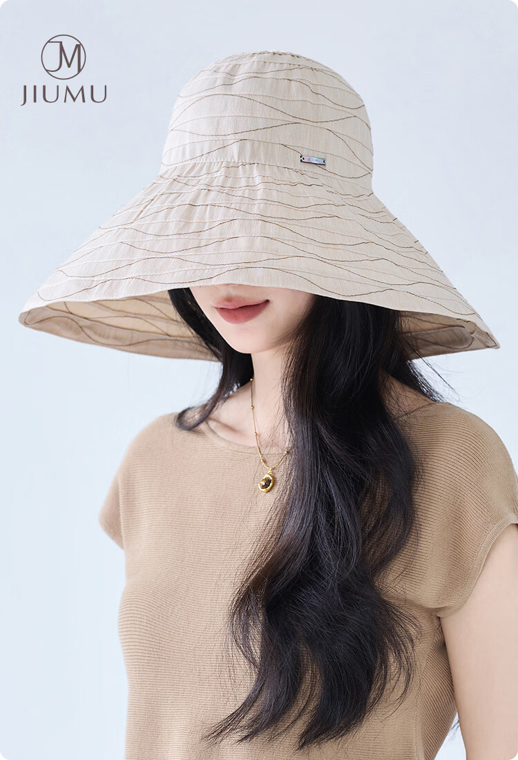 JIUMU Women's Sun Protection Hat UV Protection Outdoor Summer Bucket Hat Face Covering 1