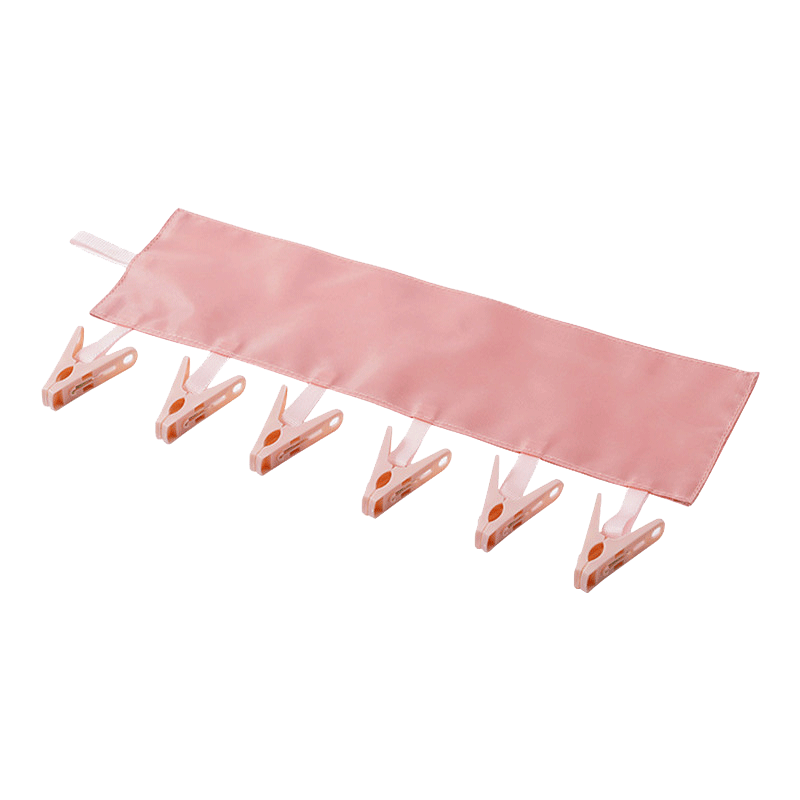 Bingyou Travel Folding Clothes Hanger Portable Fabric Drying Clips for Underwear Socks Hotel Business Trip Tour